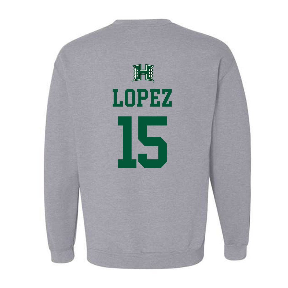 Hawaii - NCAA Women's Volleyball : Leilani Lopez - Classic Shersey Crewneck Sweatshirt-1