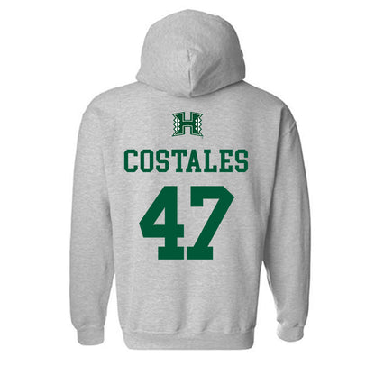 Hawaii - NCAA Football : Kingston Costales - Classic Shersey Hooded Sweatshirt-1