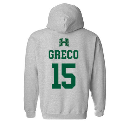 Hawaii - NCAA Baseball : Garrett Greco - Classic Shersey Hooded Sweatshirt-1