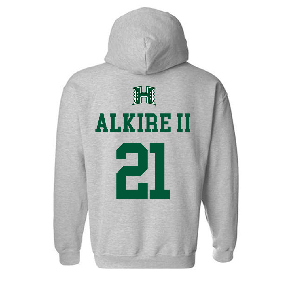 Hawaii - NCAA Baseball : John Alkire II - Classic Shersey Hooded Sweatshirt-1