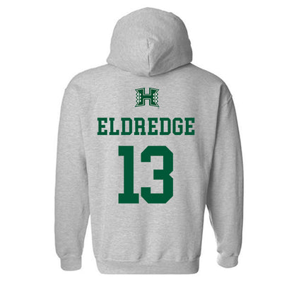 Hawaii - NCAA Football : Koa Eldredge - Classic Shersey Hooded Sweatshirt-1