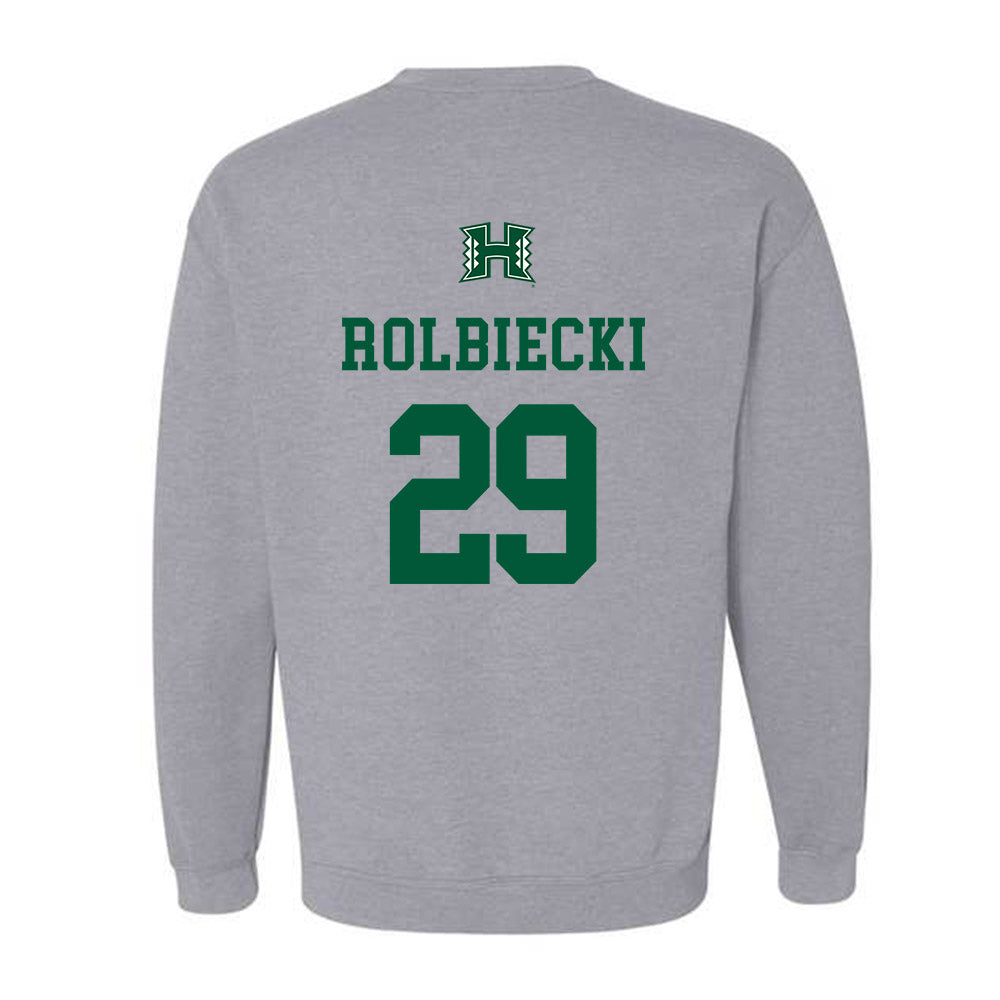 Hawaii - NCAA Baseball : Evan Rolbiecki - Classic Shersey Crewneck Sweatshirt-1