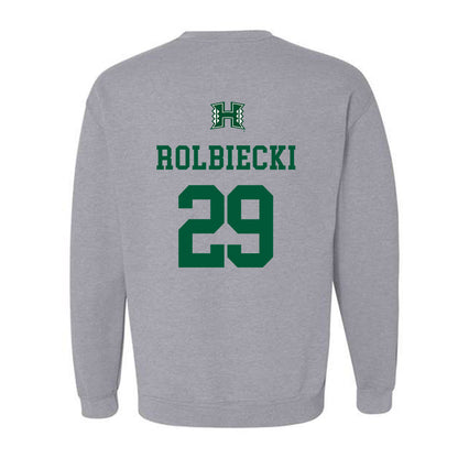 Hawaii - NCAA Baseball : Evan Rolbiecki - Classic Shersey Crewneck Sweatshirt-1