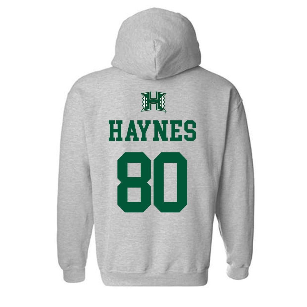 Hawaii - NCAA Football : Robert Haynes - Classic Shersey Hooded Sweatshirt-1
