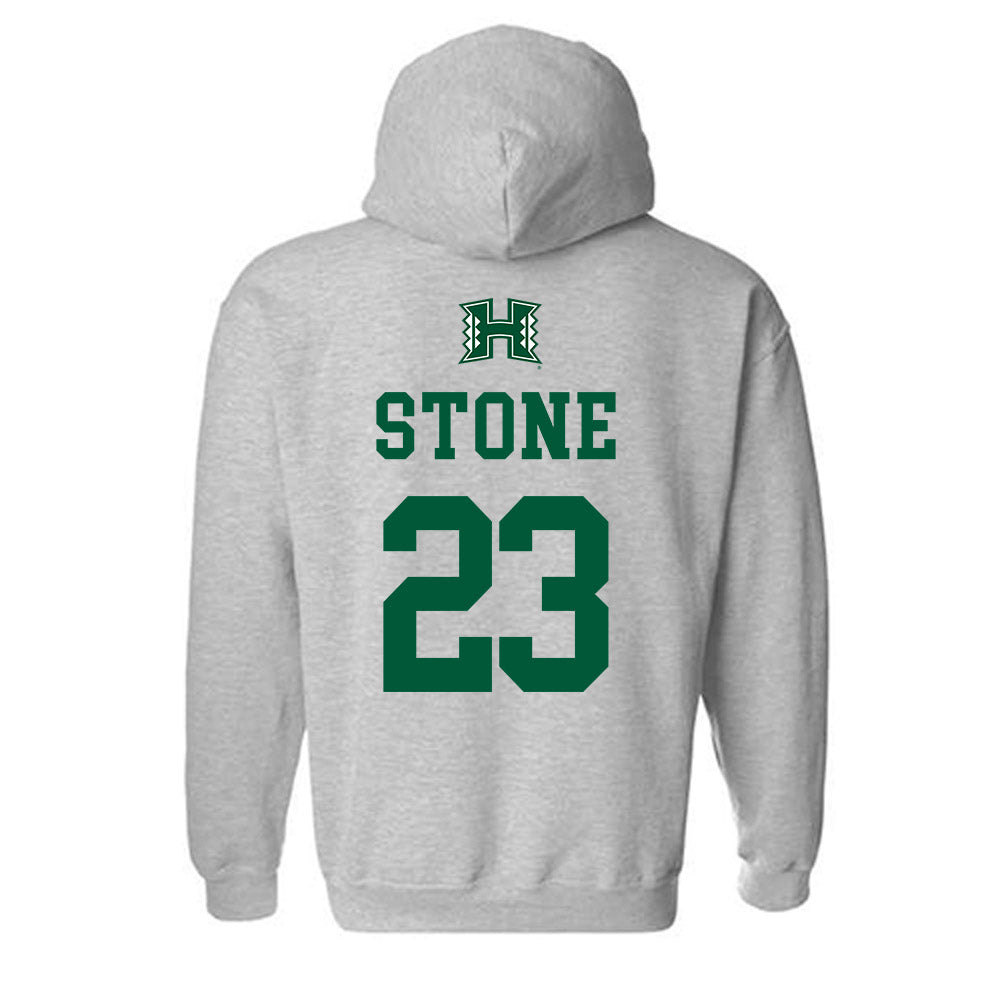 Hawaii - NCAA Football : Kydel Stone - Classic Shersey Hooded Sweatshirt-1