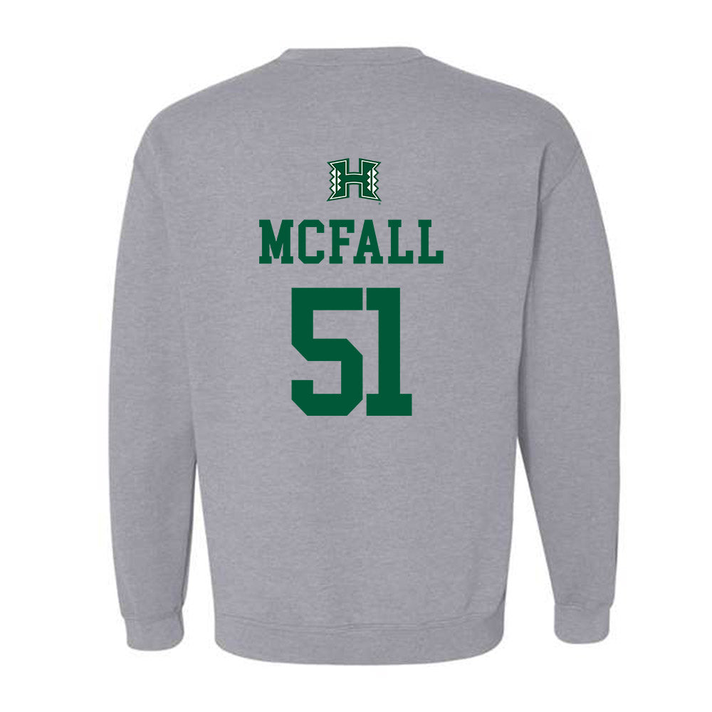 Hawaii - NCAA Football : Eric Mcfall - Classic Shersey Crewneck Sweatshirt-1