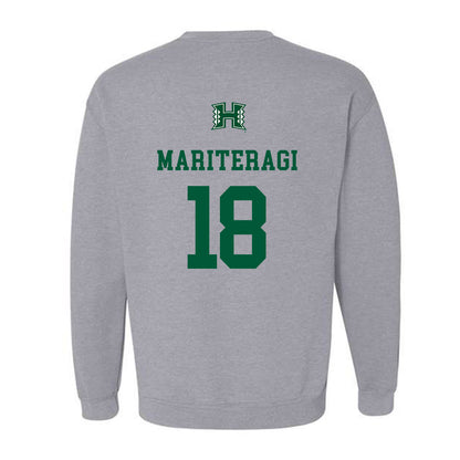 Hawaii - NCAA Football : Zaden Mariteragi - Classic Shersey Crewneck Sweatshirt-1