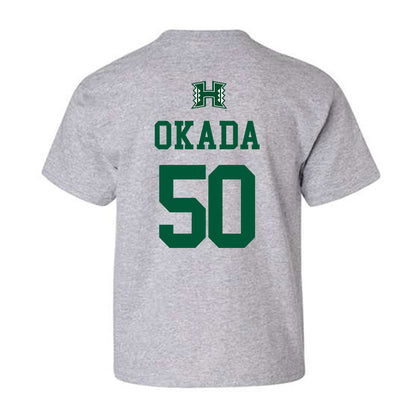 Hawaii - NCAA Baseball : Caleb Okada - Classic Shersey Youth T-Shirt-1