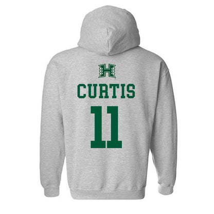 Hawaii - NCAA Women's Basketball : Keiara Curtis - Classic Shersey Hooded Sweatshirt-1