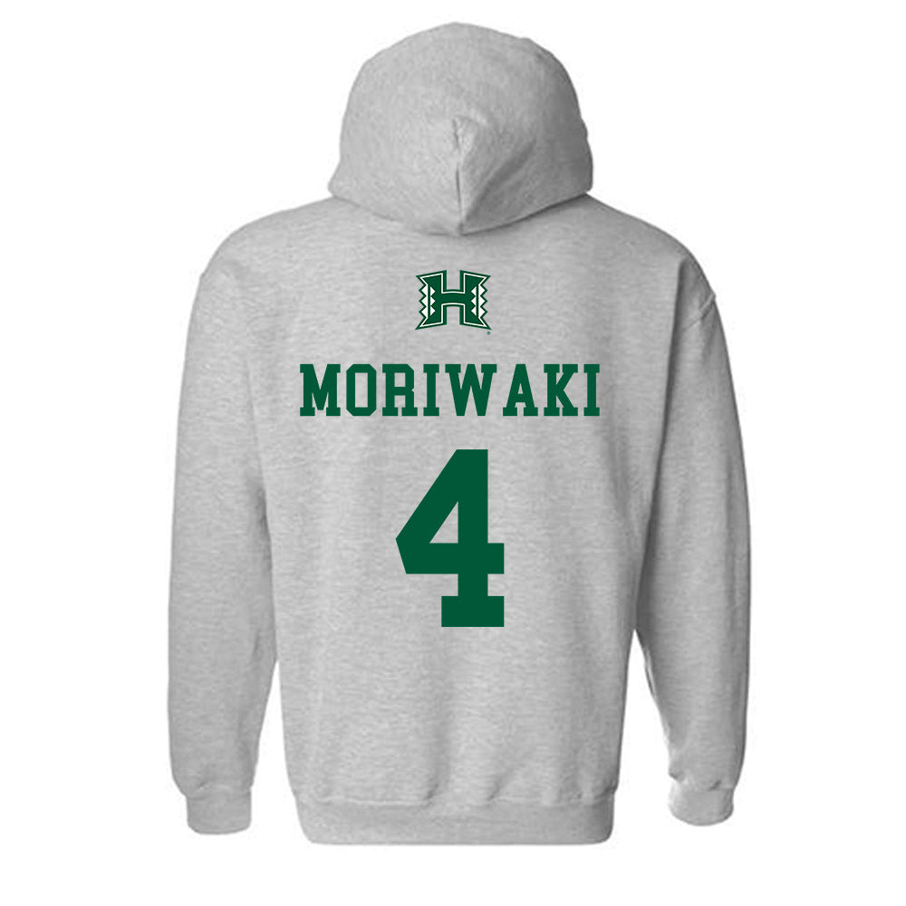 Hawaii - NCAA Women's Volleyball : Kahea Moriwaki - Classic Shersey Hooded Sweatshirt-1