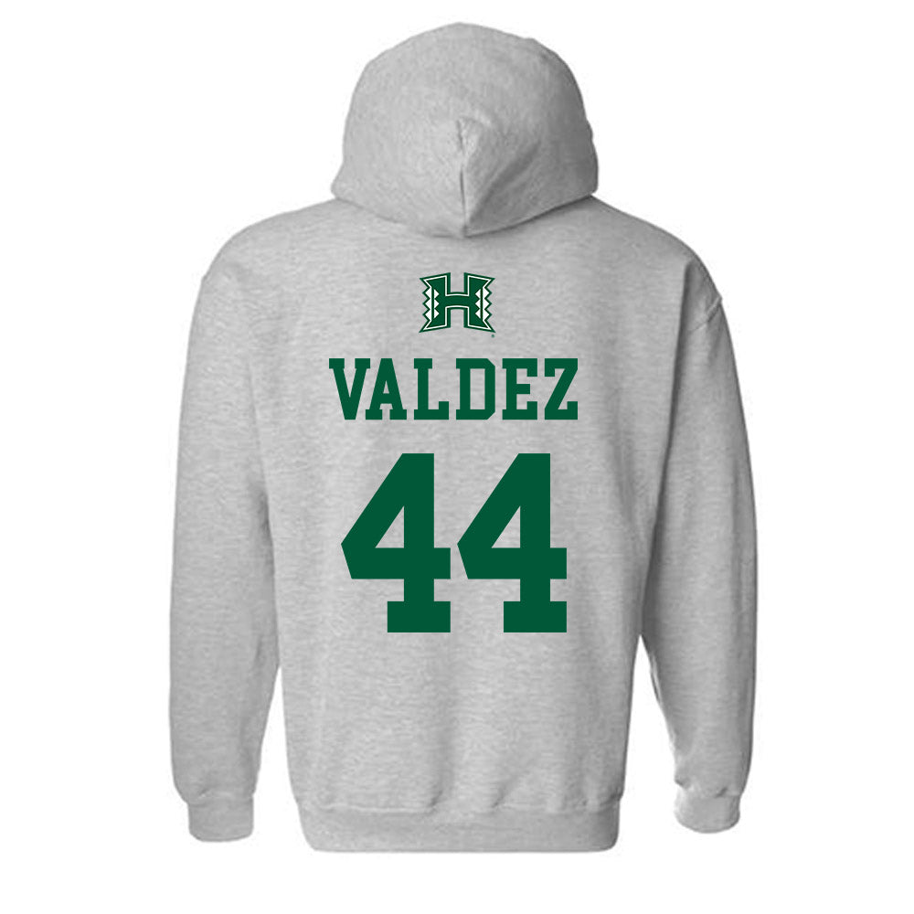 Hawaii - NCAA Baseball : Derek Valdez - Classic Shersey Hooded Sweatshirt-1