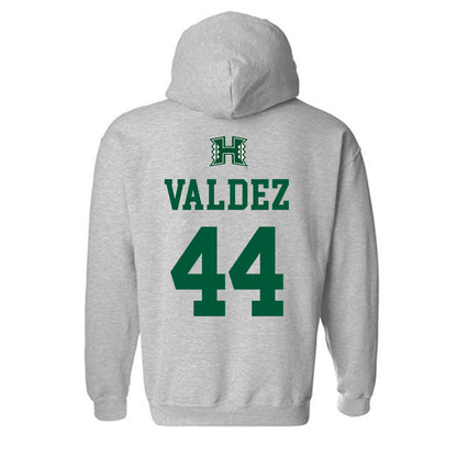 Hawaii - NCAA Baseball : Derek Valdez - Classic Shersey Hooded Sweatshirt-1