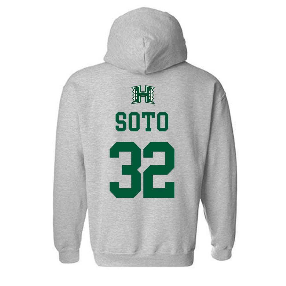 Hawaii - NCAA Baseball : Saul Soto - Classic Shersey Hooded Sweatshirt-1