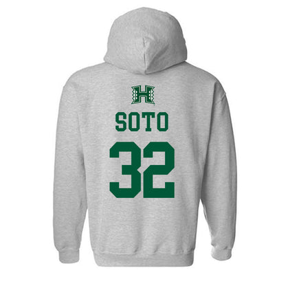 Hawaii - NCAA Baseball : Saul Soto - Classic Shersey Hooded Sweatshirt-1