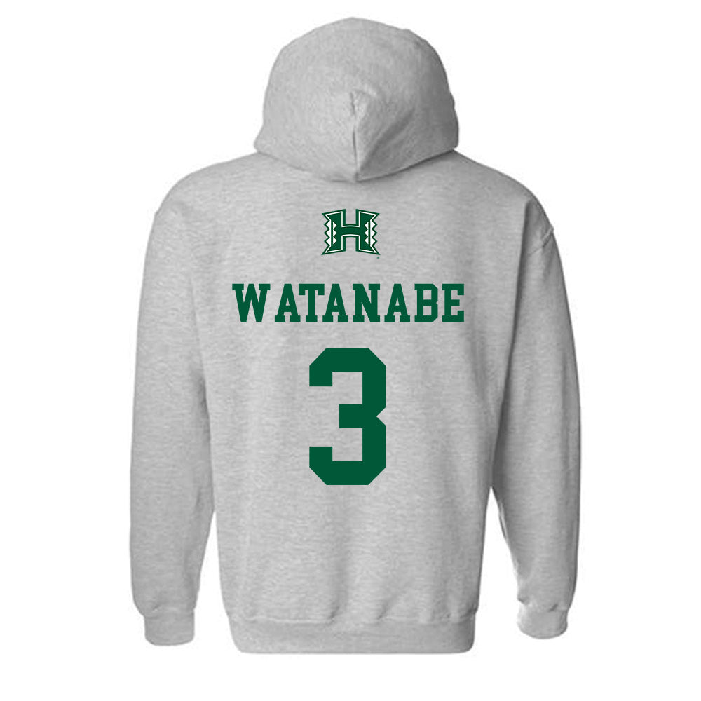 Hawaii - NCAA Baseball : Kody Watanabe - Classic Shersey Hooded Sweatshirt-1