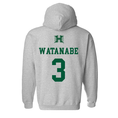 Hawaii - NCAA Baseball : Kody Watanabe - Classic Shersey Hooded Sweatshirt-1
