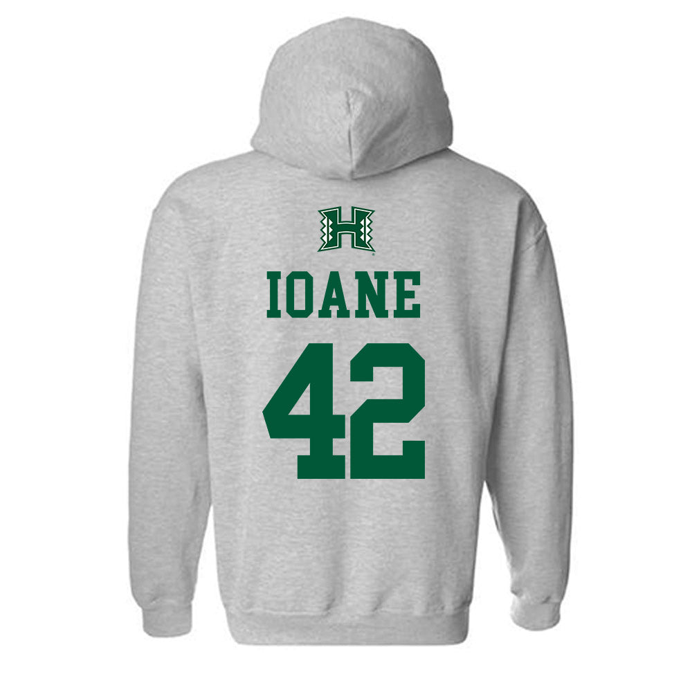 Hawaii - NCAA Football : Matteus Ioane - Classic Shersey Hooded Sweatshirt-1