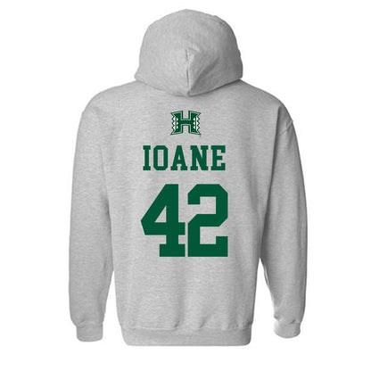 Hawaii - NCAA Football : Matteus Ioane - Classic Shersey Hooded Sweatshirt-1