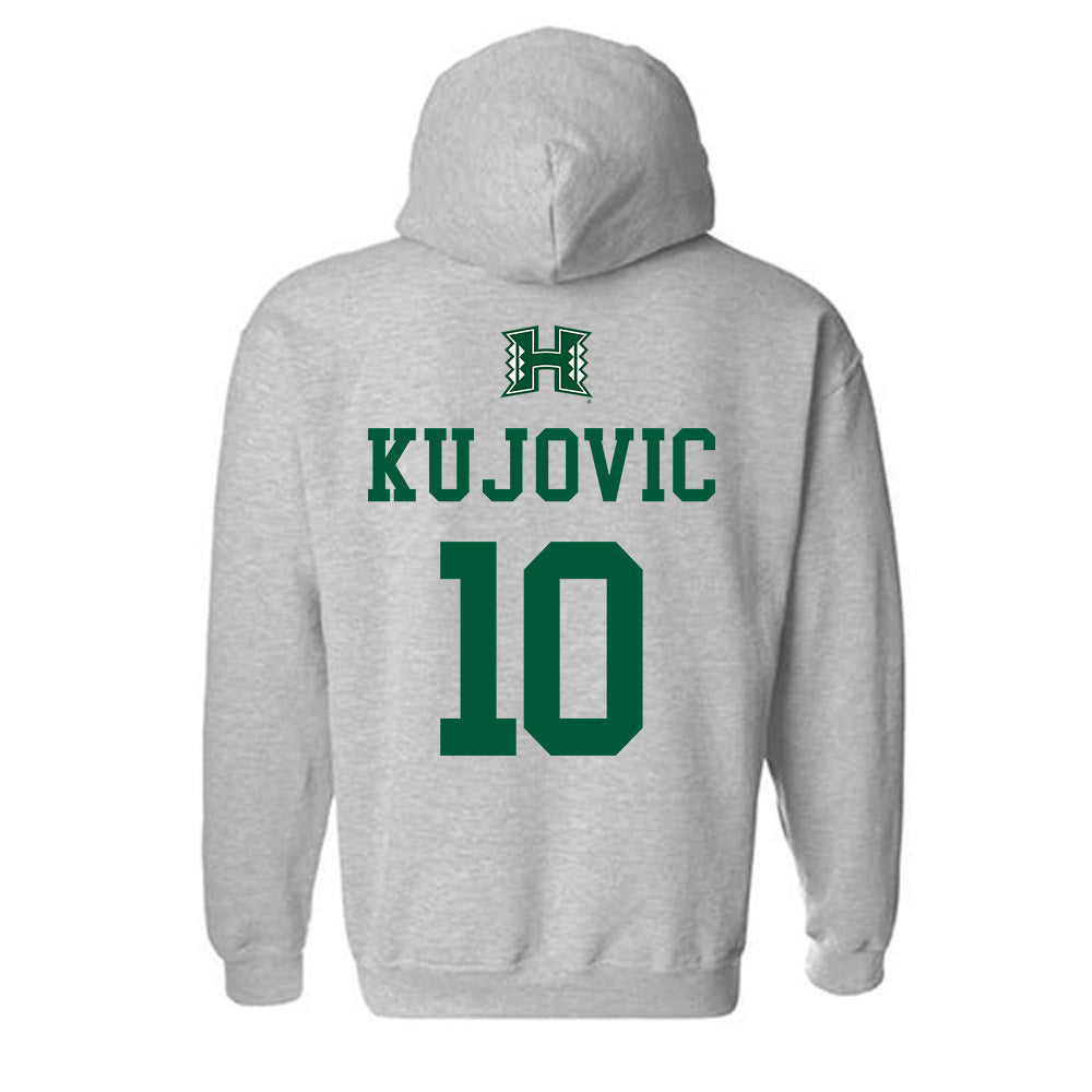 Hawaii - NCAA Women's Basketball : Danijela Kujovic - Classic Shersey Hooded Sweatshirt-1