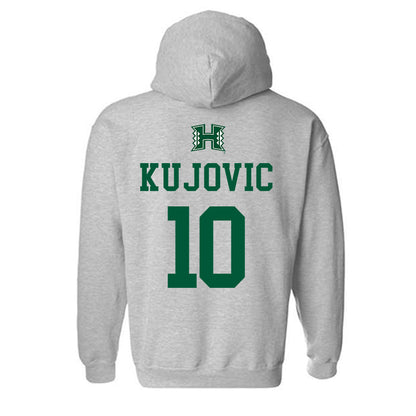 Hawaii - NCAA Women's Basketball : Danijela Kujovic - Classic Shersey Hooded Sweatshirt-1