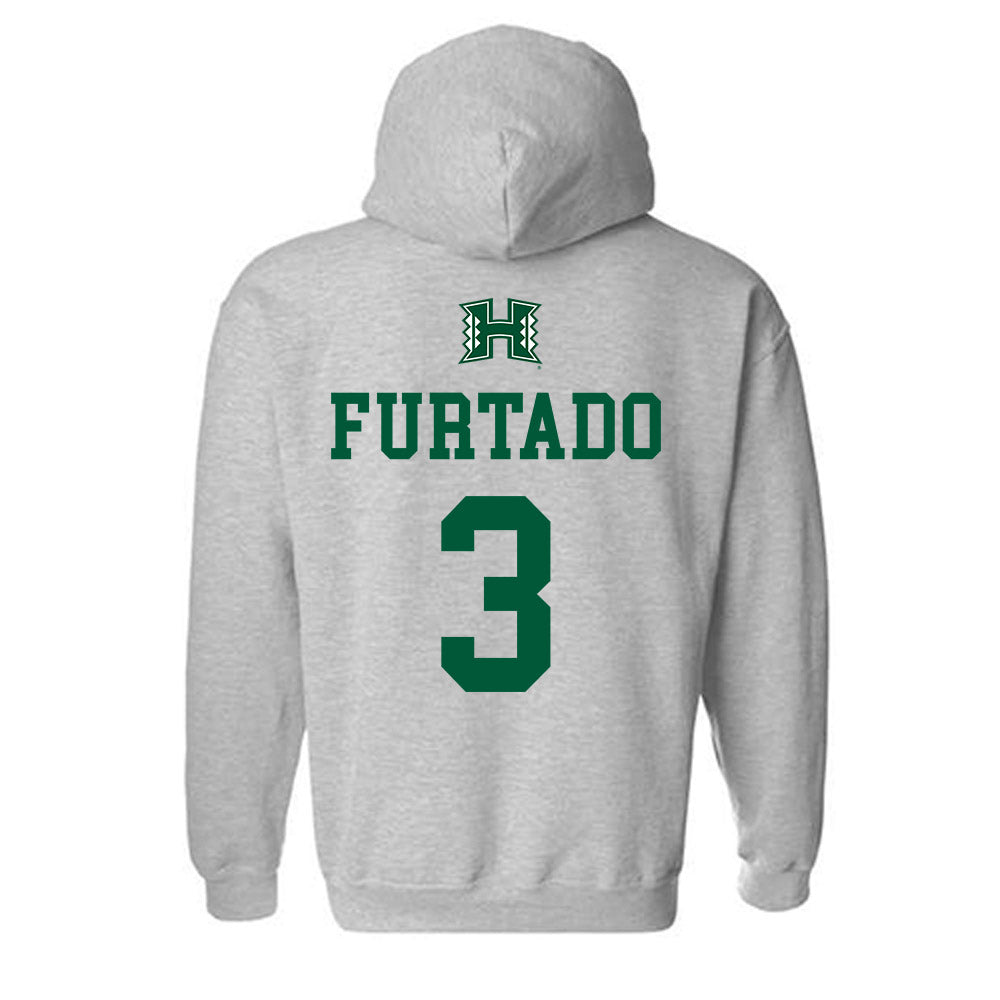 Hawaii - NCAA Softball : Rhea Furtado - Classic Shersey Hooded Sweatshirt-1