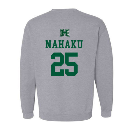 Hawaii - NCAA Baseball : Kamana Nahaku - Classic Shersey Crewneck Sweatshirt-1