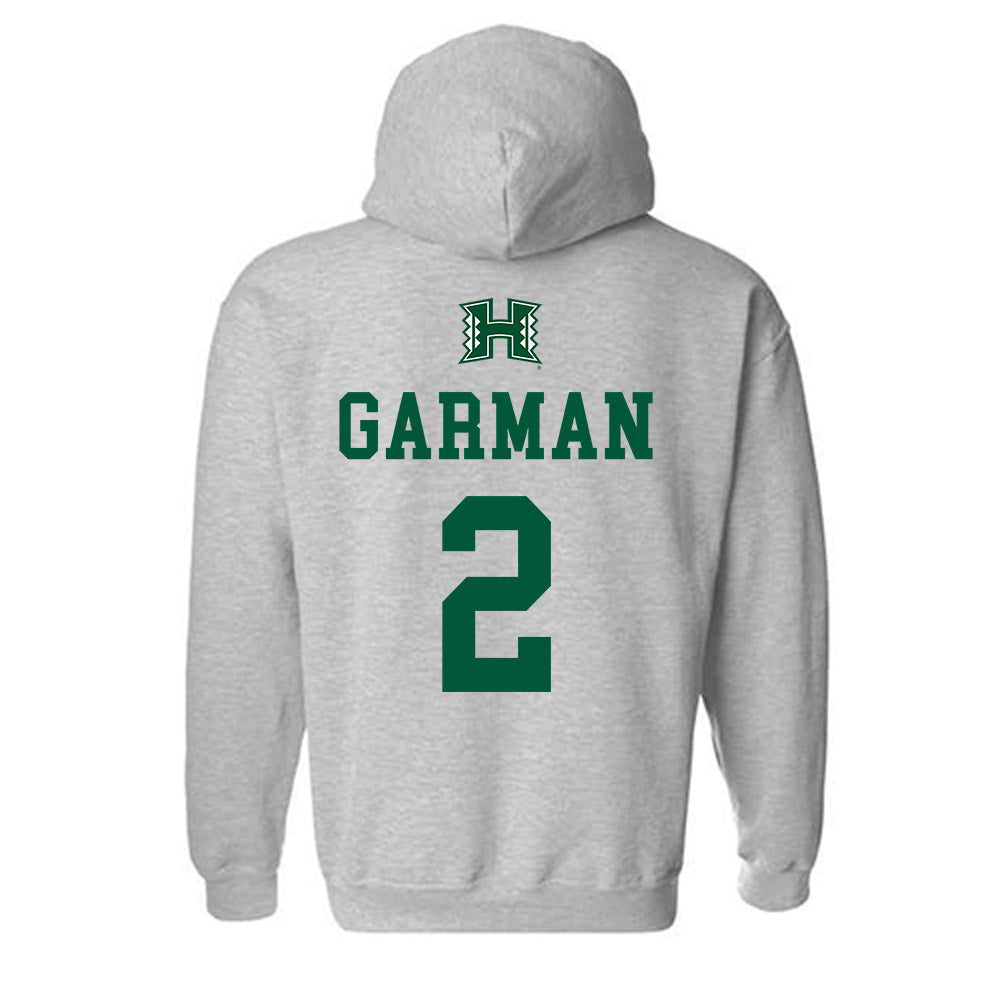 Hawaii - NCAA Baseball : Grant Garman - Classic Shersey Hooded Sweatshirt-1