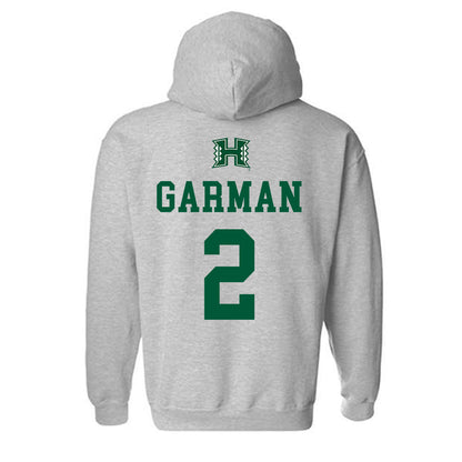 Hawaii - NCAA Baseball : Grant Garman - Classic Shersey Hooded Sweatshirt-1