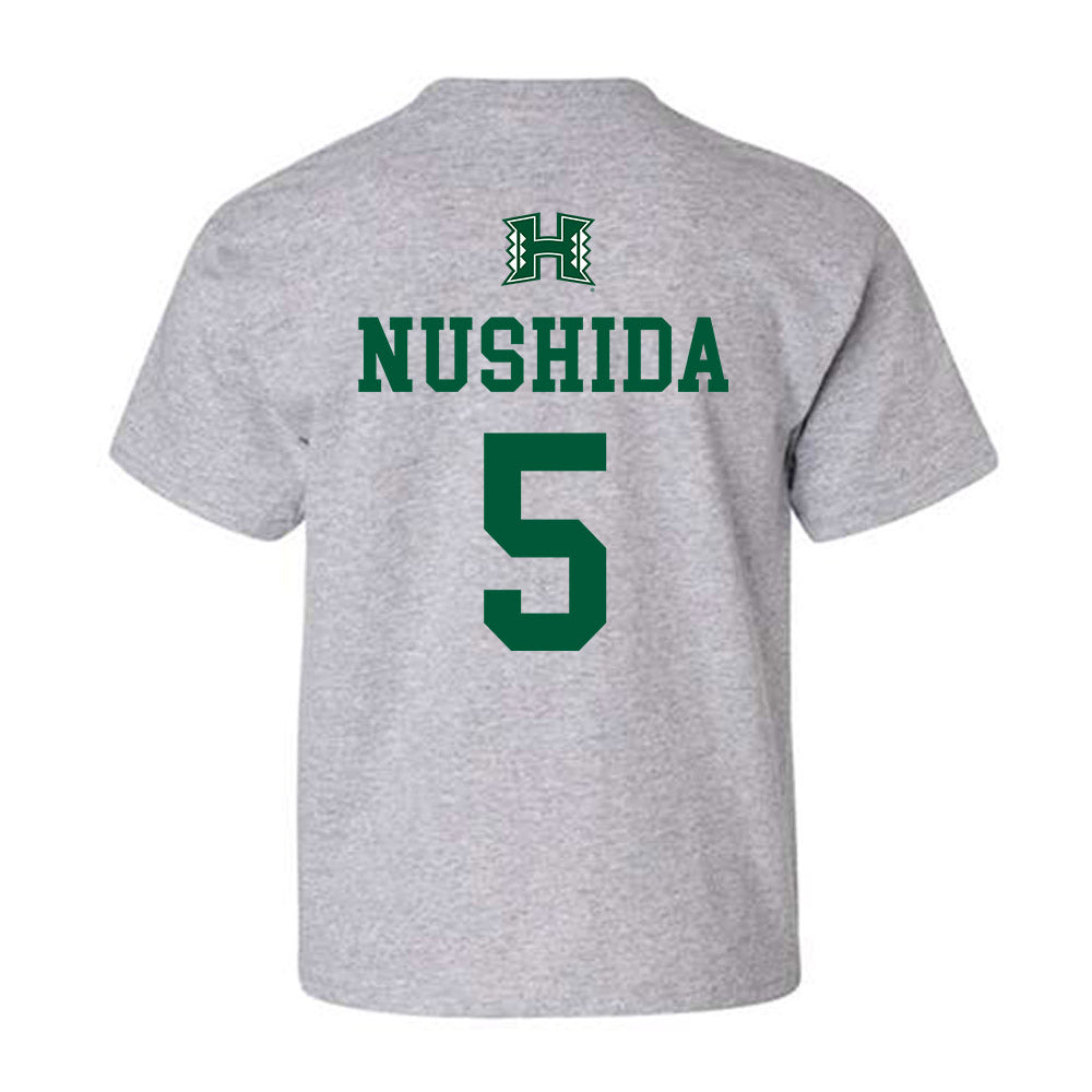 Hawaii - NCAA Baseball : Draven Nushida - Classic Shersey Youth T-Shirt-1