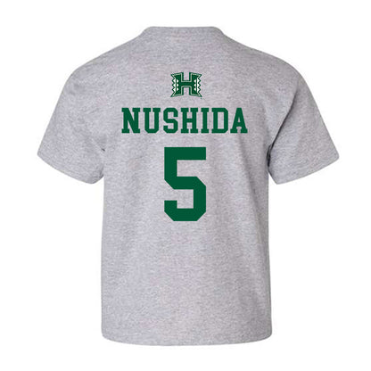 Hawaii - NCAA Baseball : Draven Nushida - Classic Shersey Youth T-Shirt-1