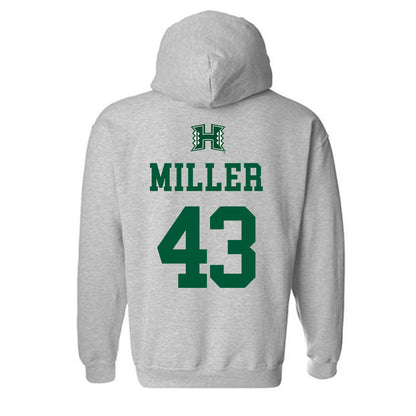 Hawaii - NCAA Football : Gannon Miller - Classic Shersey Hooded Sweatshirt-1
