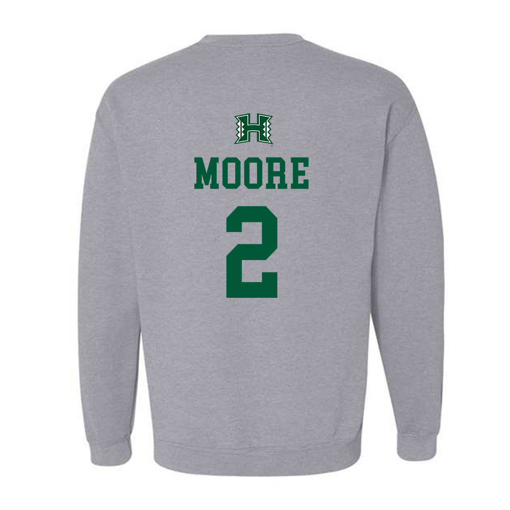 Hawaii - NCAA Football : Kona Moore - Classic Shersey Crewneck Sweatshirt-1