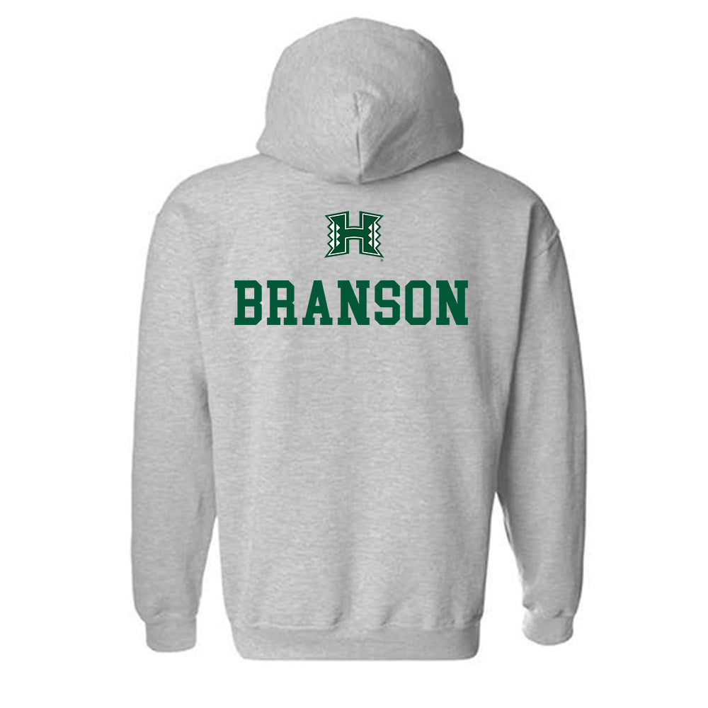 Hawaii - NCAA Men's Swimming & Diving : John Branson - Classic Shersey Hooded Sweatshirt-1