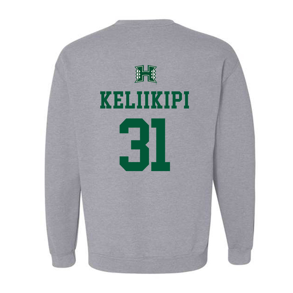 Hawaii - NCAA Football : Tryton Keliikipi - Classic Shersey Crewneck Sweatshirt-1