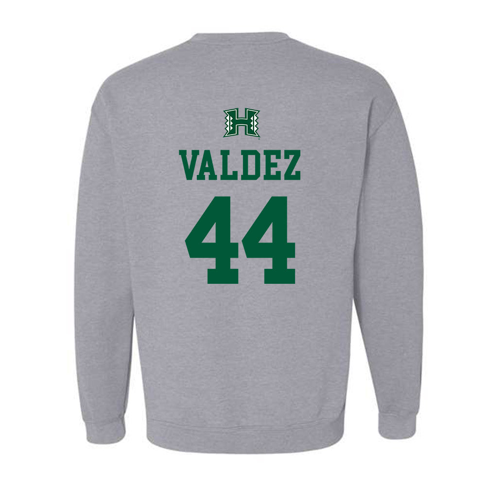 Hawaii - NCAA Baseball : Derek Valdez - Classic Shersey Crewneck Sweatshirt-1