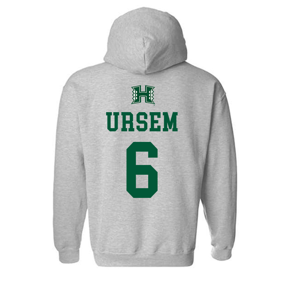 Hawaii - NCAA Women's Volleyball : Marnie Ursem - Classic Shersey Hooded Sweatshirt-1