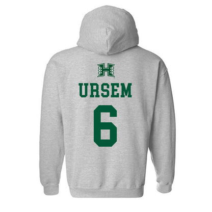 Hawaii - NCAA Women's Volleyball : Marnie Ursem - Classic Shersey Hooded Sweatshirt-1