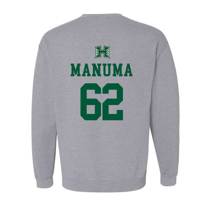 Hawaii - NCAA Football : Lautaimi Manuma - Classic Shersey Crewneck Sweatshirt-1