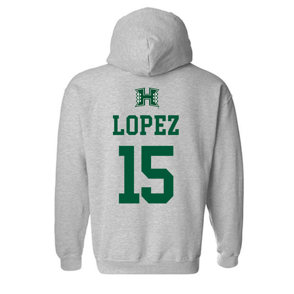 Hawaii - NCAA Women's Volleyball : Leilani Lopez - Classic Shersey Hooded Sweatshirt-1