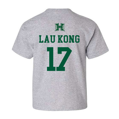 Hawaii - NCAA Baseball : Mana Lau Kong - Classic Shersey Youth T-Shirt-1