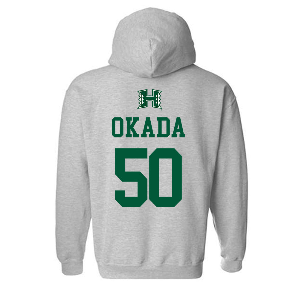 Hawaii - NCAA Baseball : Caleb Okada - Classic Shersey Hooded Sweatshirt-1