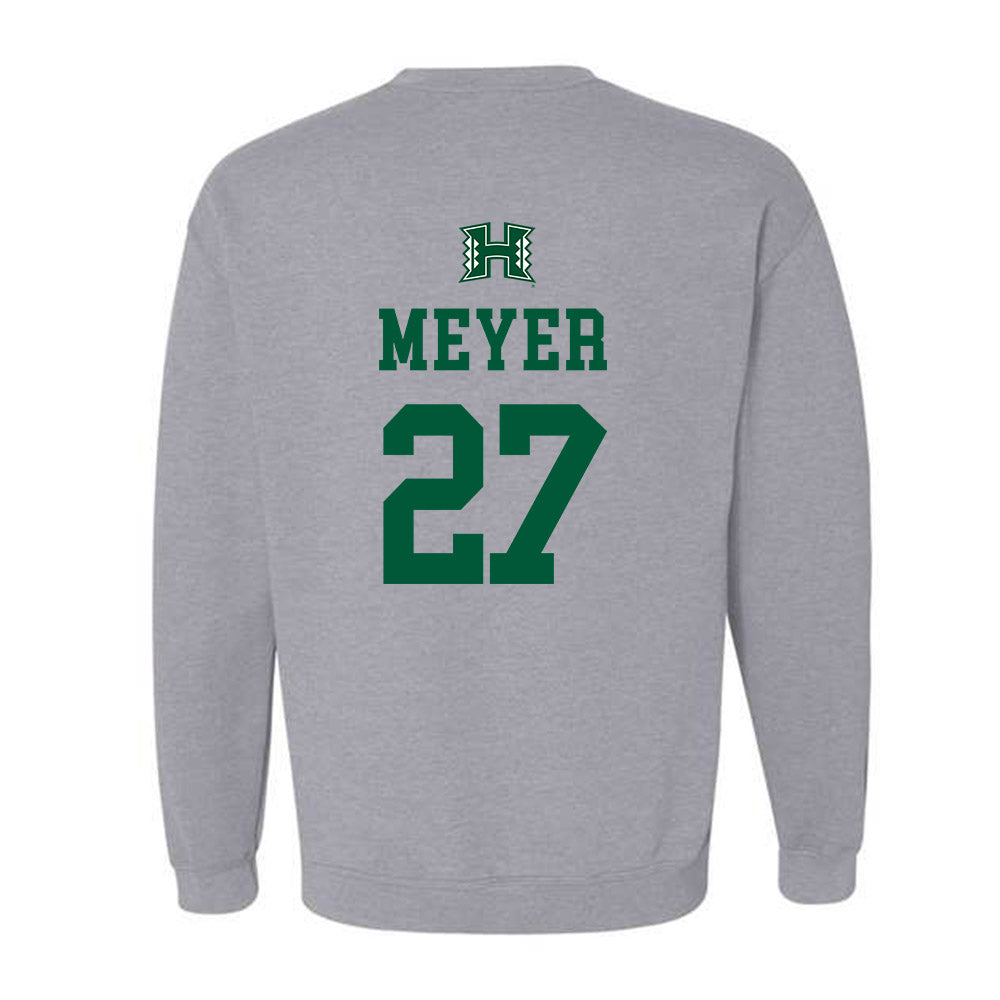 Hawaii - NCAA Football : Makanale'a Meyer - Classic Shersey Crewneck Sweatshirt-1