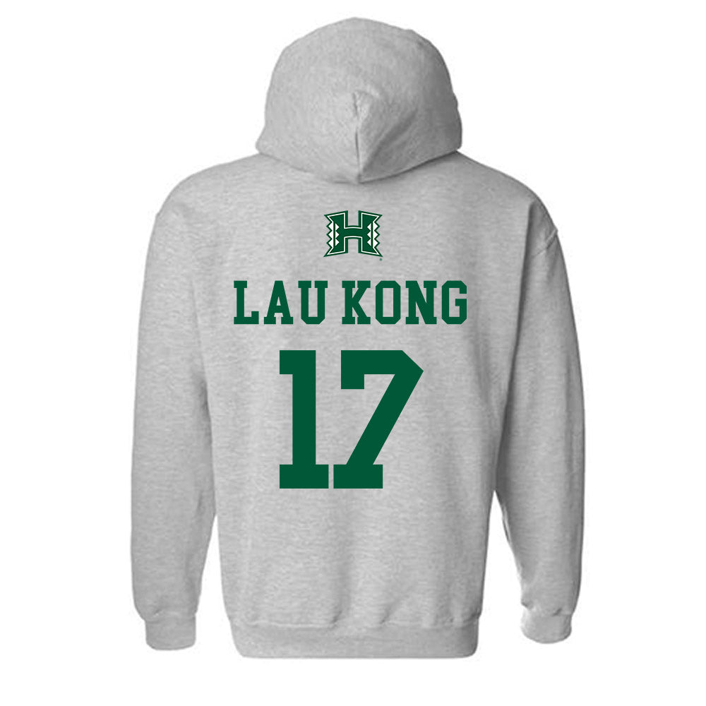 Hawaii - NCAA Baseball : Mana Lau Kong - Classic Shersey Hooded Sweatshirt-1