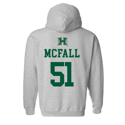Hawaii - NCAA Football : Eric Mcfall - Classic Shersey Hooded Sweatshirt-1