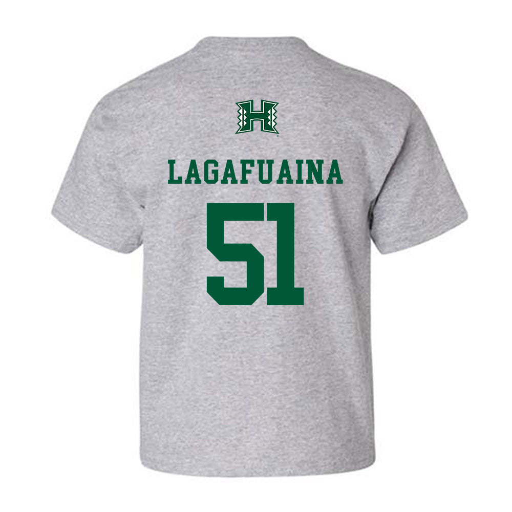 Hawaii - NCAA Football : LesterLaisene Lagafuaina - Classic Shersey Youth T-Shirt-1