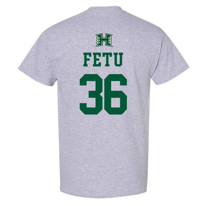 Hawaii - NCAA Football : Jordan Fetu - Classic Shersey T-Shirt-1