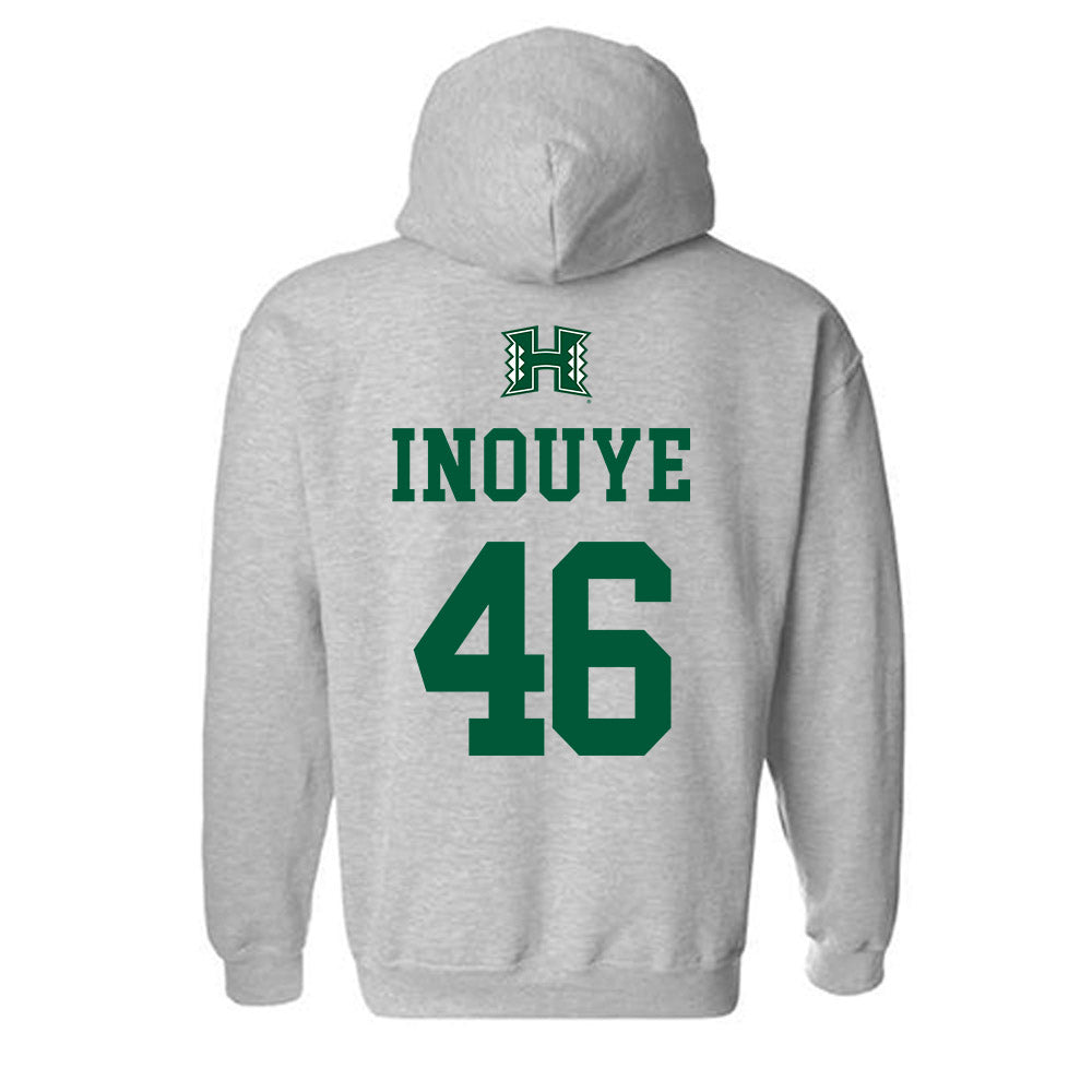 Hawaii - NCAA Baseball : Ryan Inouye - Classic Shersey Hooded Sweatshirt-1