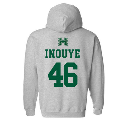 Hawaii - NCAA Baseball : Ryan Inouye - Classic Shersey Hooded Sweatshirt-1