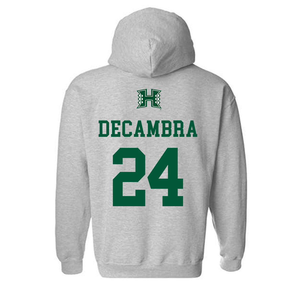 Hawaii - NCAA Football : Kodi DeCambra - Classic Shersey Hooded Sweatshirt-1