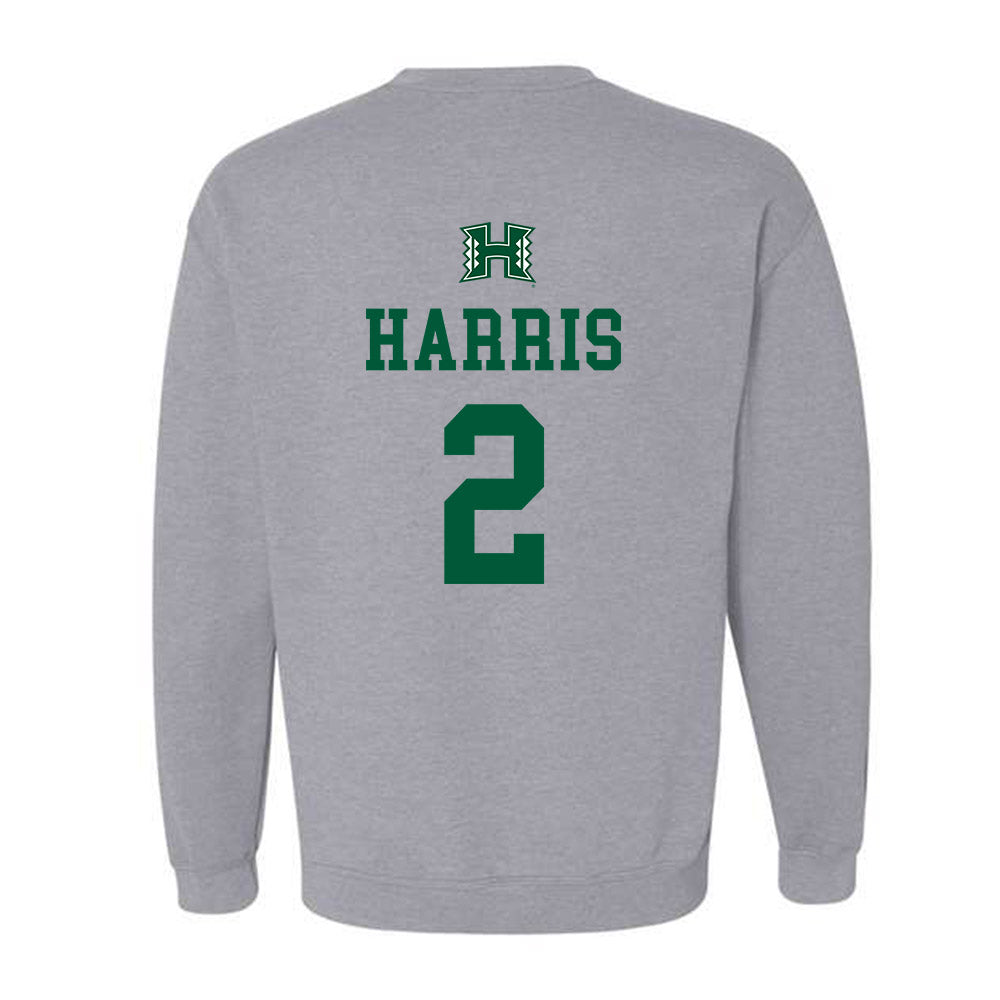 Hawaii - NCAA Football : Audric Harris - Classic Shersey Crewneck Sweatshirt-1